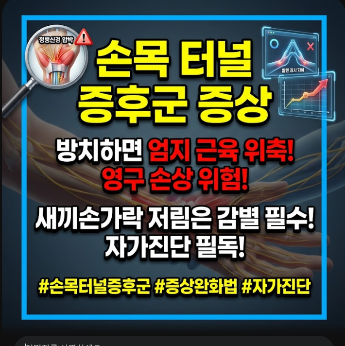 손목 터널 증후군 증상
