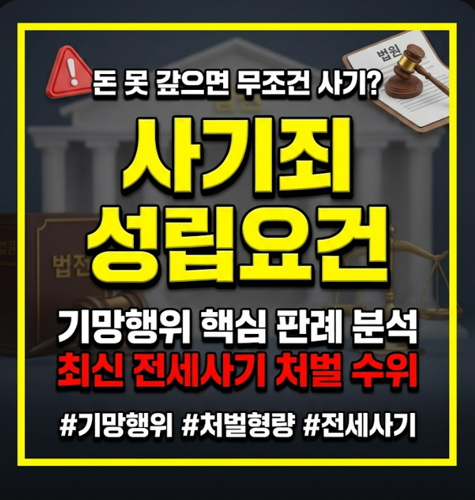 사기죄 성립요건