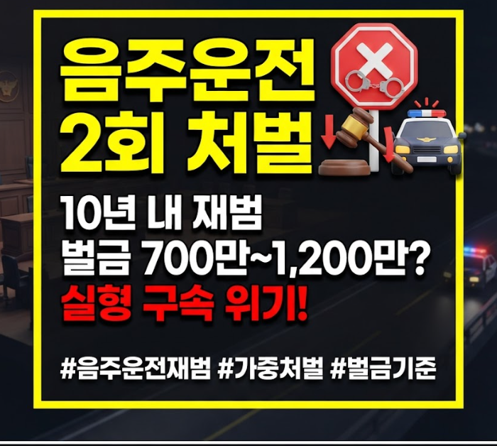 음주운전 2회 처벌