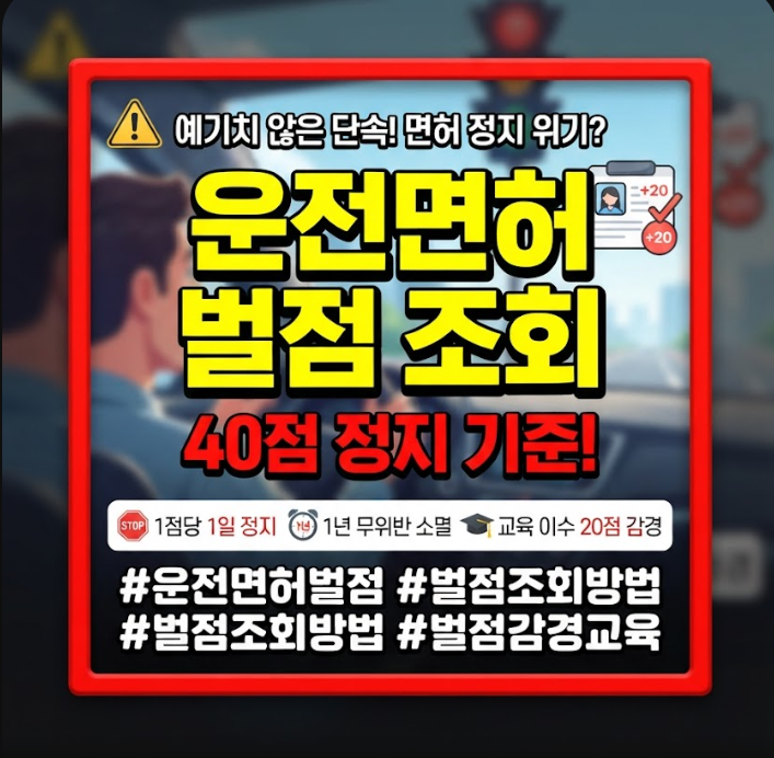 운전면허 벌점 조회