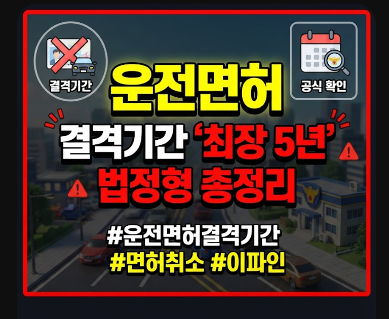 운전면허 결격기간