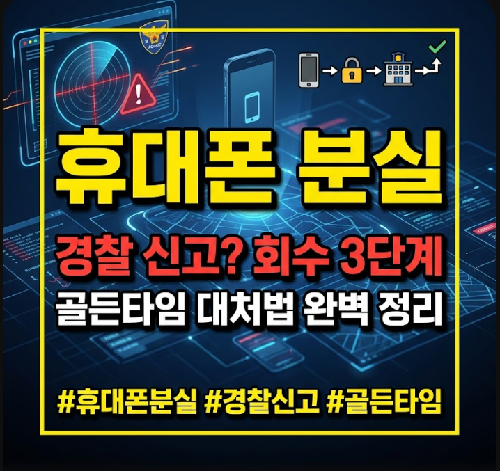 휴대폰 분실 위치추적 경찰
