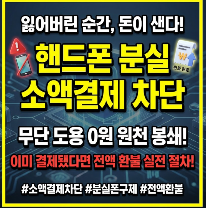 핸드폰 분실 소액결제 차단